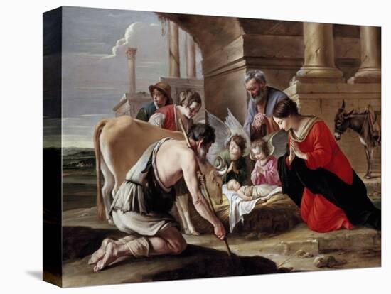 Adoration of the Shepherds-Louis Le Nain-Stretched Canvas