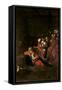 Adoration of the Shepherds-Caravaggio-Framed Stretched Canvas