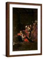 Adoration of the Shepherds-Caravaggio-Framed Giclee Print