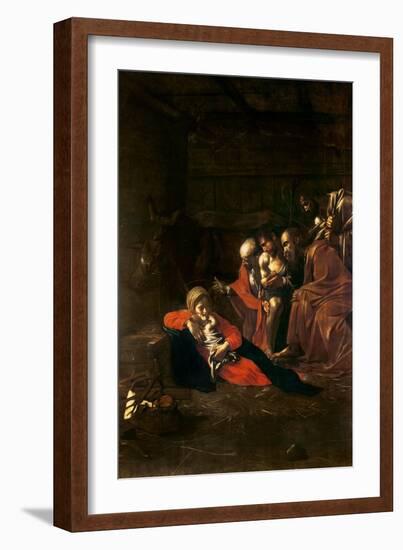 Adoration of the Shepherds-Caravaggio-Framed Giclee Print