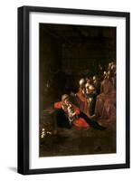 Adoration of the Shepherds-Caravaggio-Framed Giclee Print