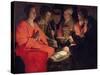 Adoration of the Shepherds-Georges de La Tour-Stretched Canvas