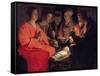 Adoration of the Shepherds-Georges de La Tour-Framed Stretched Canvas