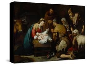 Adoration of the Shepherds-Bartolome Esteban Murillo-Stretched Canvas