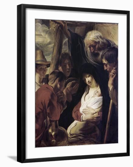 Adoration of the Shepherds-Jacob Jordaens-Framed Giclee Print