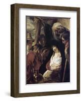 Adoration of the Shepherds-Jacob Jordaens-Framed Giclee Print