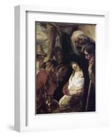 Adoration of the Shepherds-Jacob Jordaens-Framed Giclee Print