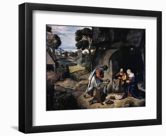 Adoration of the Shepherds-Giorgione-Framed Giclee Print