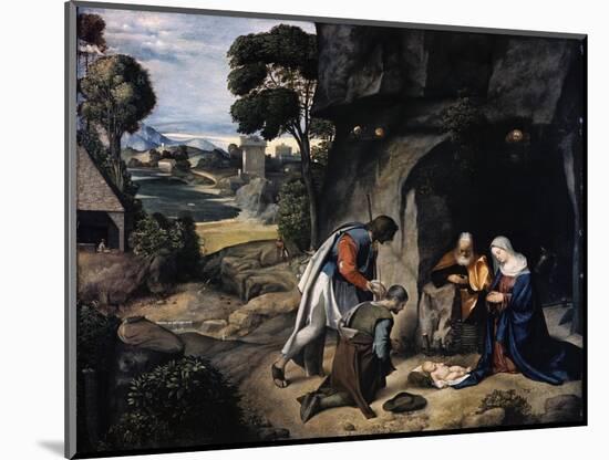 Adoration of the Shepherds-Giorgione-Mounted Giclee Print