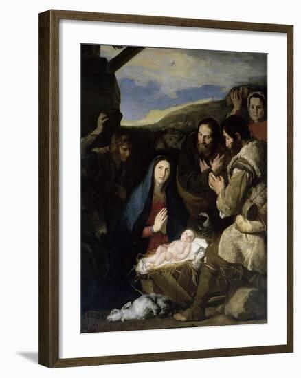 Adoration of the Shepherds-Jusepe de Ribera-Framed Giclee Print