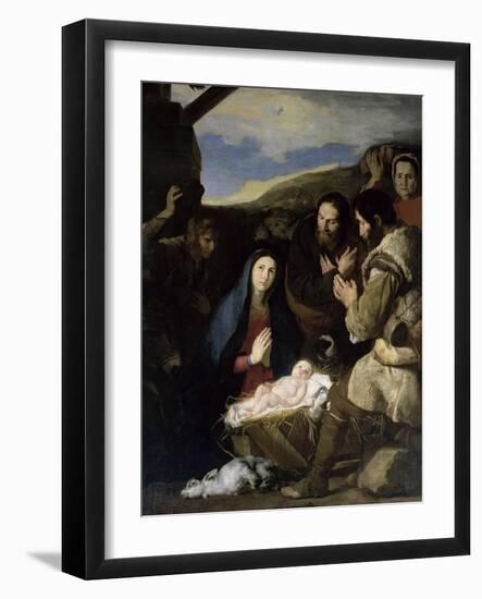 Adoration of the Shepherds-Jusepe de Ribera-Framed Giclee Print