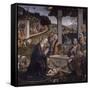 Adoration of the Shepherds-Domenico Ghirlandaio-Framed Stretched Canvas