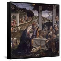 Adoration of the Shepherds-Domenico Ghirlandaio-Framed Stretched Canvas