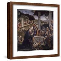 Adoration of the Shepherds-Domenico Ghirlandaio-Framed Art Print