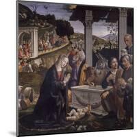 Adoration of the Shepherds-Domenico Ghirlandaio-Mounted Art Print