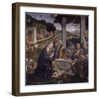 Adoration of the Shepherds-Domenico Ghirlandaio-Framed Art Print