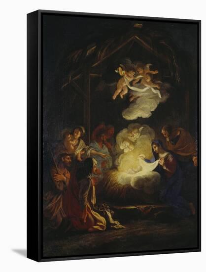 Adoration of the Shepherds-Agostino Umkreis Masucci-Framed Stretched Canvas