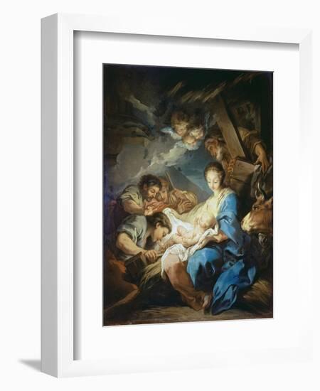 Adoration of the Shepherds-Charles André van Loo-Framed Giclee Print