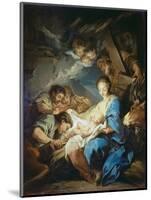 Adoration of the Shepherds-Charles André van Loo-Mounted Giclee Print