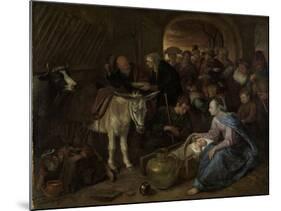 Adoration of the Shepherds-Jan Havicksz Steen-Mounted Art Print