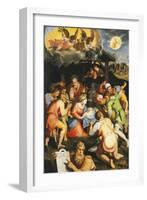 Adoration of the Shepherds-Pellegrino Tibaldi-Framed Giclee Print