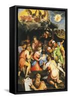 Adoration of the Shepherds-Pellegrino Tibaldi-Framed Stretched Canvas