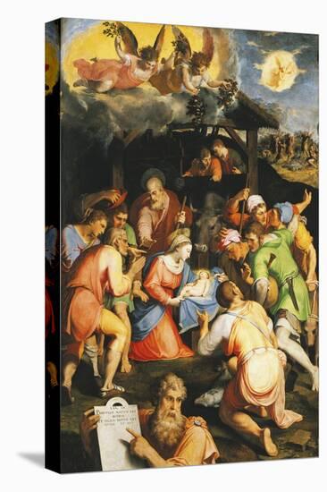 Adoration of the Shepherds-Pellegrino Tibaldi-Stretched Canvas