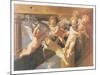 Adoration of the Shepherds-Unknown Poussin-Mounted Art Print