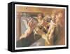 Adoration of the Shepherds-Unknown Poussin-Framed Stretched Canvas