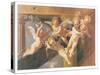 Adoration of the Shepherds-Unknown Poussin-Stretched Canvas