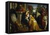 Adoration of the Three Magi-Paolo Veronese-Framed Stretched Canvas