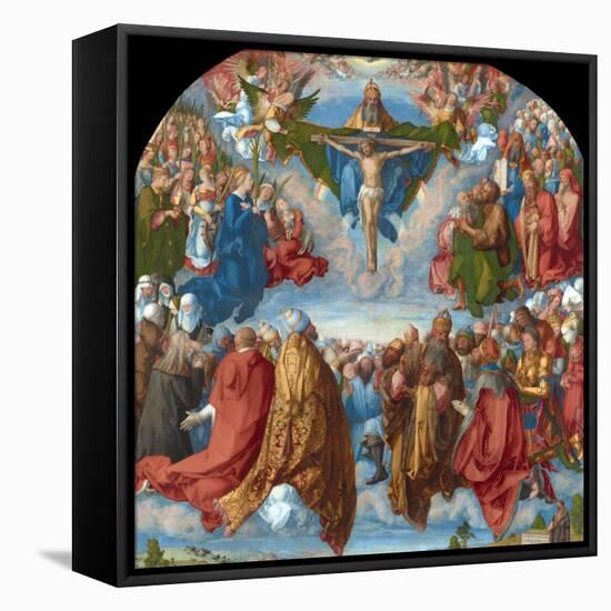 Adoration of the Trinity (Landauer Altarpiece)-Albrecht Dürer-Framed Stretched Canvas