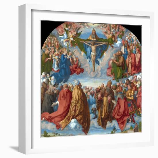 Adoration of the Trinity (Landauer Altarpiece)-Albrecht Dürer-Framed Giclee Print