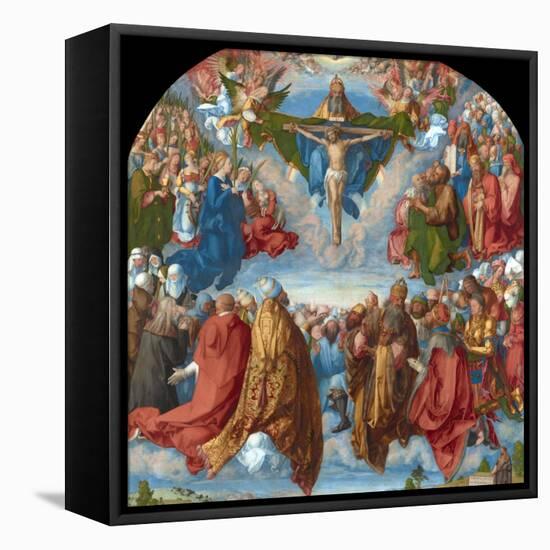 Adoration of the Trinity (Landauer Altarpiece)-Albrecht Dürer-Framed Stretched Canvas