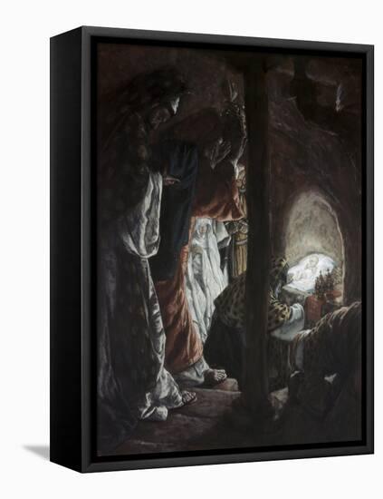 Adoration of the Wise Men-James Tissot-Framed Stretched Canvas