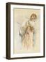 Adoring Angel - Study for the Ascension Mural-John La Farge-Framed Giclee Print