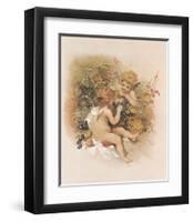 Adoring Cupids-Willard Fowler-Framed Art Print