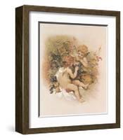 Adoring Cupids-Willard Fowler-Framed Art Print