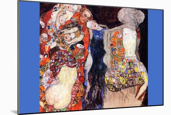 Adorn The Bride with Veil and Wreath-Gustav Klimt-Mounted Art Print