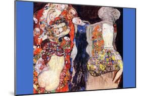 Adorn The Bride with Veil and Wreath-Gustav Klimt-Mounted Art Print