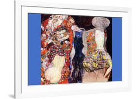 Adorn The Bride with Veil and Wreath-Gustav Klimt-Framed Art Print