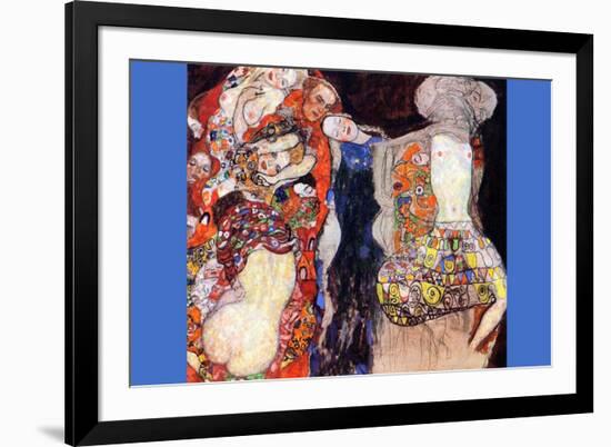 Adorn The Bride with Veil and Wreath-Gustav Klimt-Framed Art Print