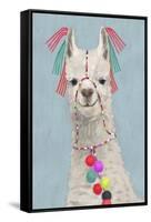 Adorned Llama II-Victoria Borges-Framed Stretched Canvas