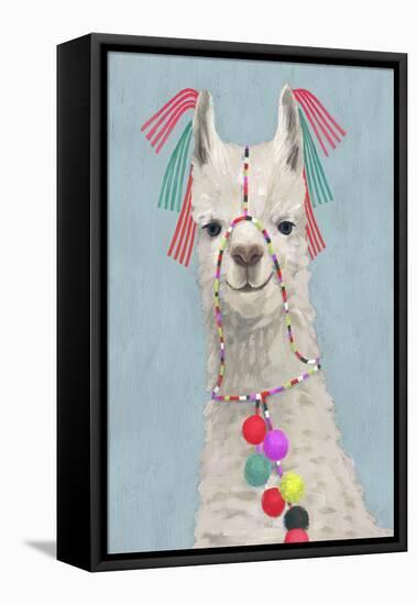 Adorned Llama II-Victoria Borges-Framed Stretched Canvas