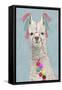 Adorned Llama II-Victoria Borges-Framed Stretched Canvas