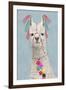 Adorned Llama II-Victoria Borges-Framed Art Print