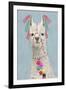 Adorned Llama II-Victoria Borges-Framed Art Print