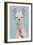 Adorned Llama II-Victoria Borges-Framed Art Print