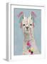 Adorned Llama II-Victoria Borges-Framed Art Print