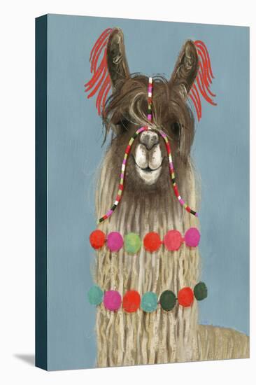 Adorned Llama IV-Victoria Borges-Stretched Canvas